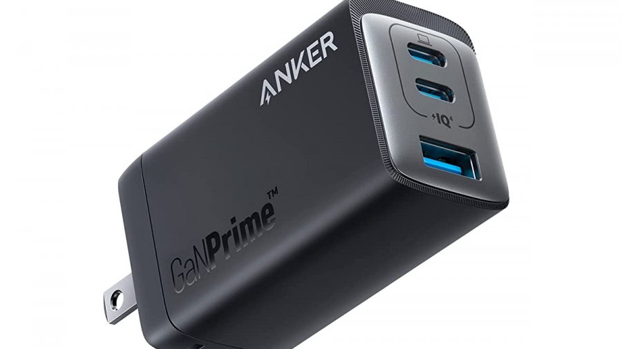 Anker GaNPrime 65W 3-Port Fast Compact Foldable USB C+A Wall Charger